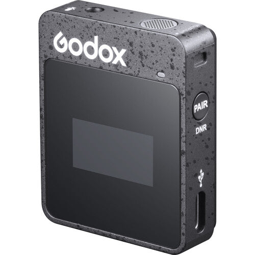 Godox MoveLink II M2 Compact 2-Person Wireless Microphone System for Cameras & Smartphones with 3.5mm (2.4 GHz, Black)