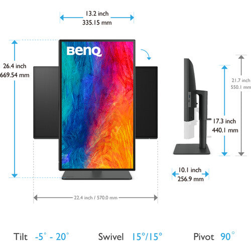 BenQ DesignVue PD2506Q 25" 1440p HDR Monitor