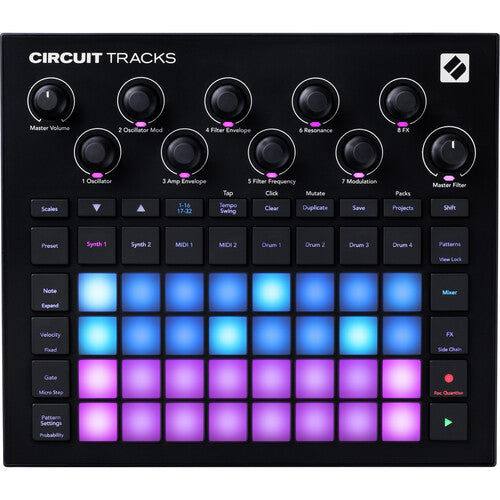 Novation Circuit Tracks Standalone Groove Box with Synths, Drums, and Sequencer