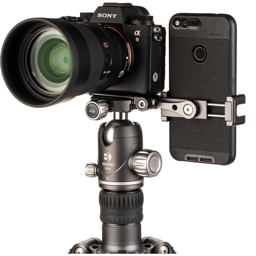 Benro ArcaSmart Sidearm Camera Tripod Mount & Smartphone Clamp