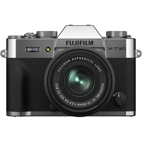 FUJIFILM X-T30 II Mirrorless Camera with XC 15-45mm OIS PZ Lens Silver