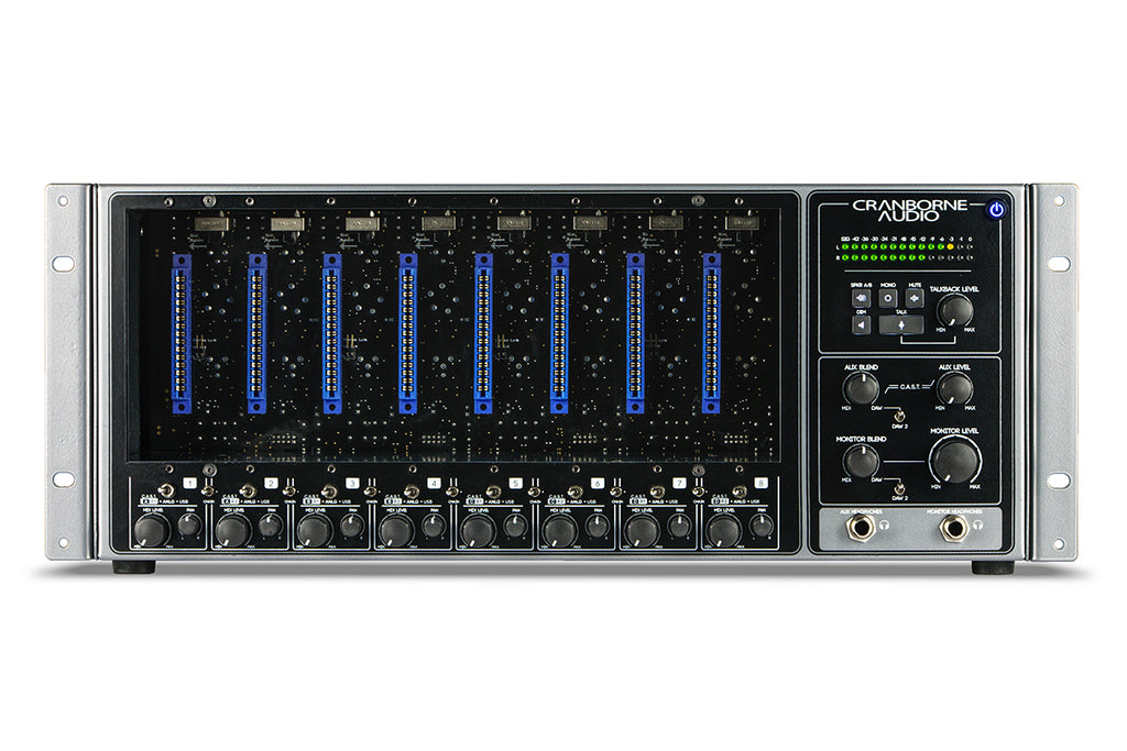 Cranborne Audio 500R8 - Analogue/Digital Hybrid USB Audio Interface, Summing Mixer, and 500 Series Rack