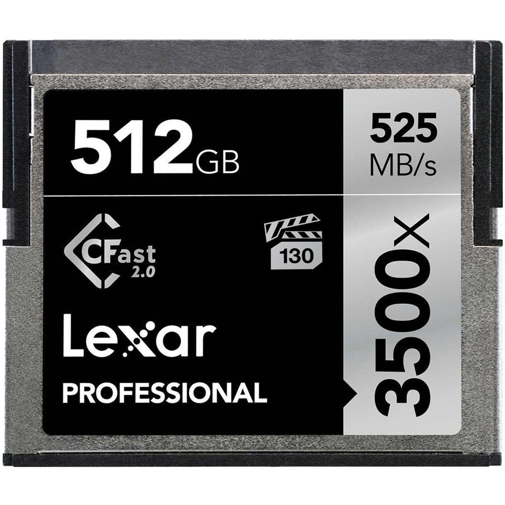 Lexar 512GB Professional 3500x CFast 2.0 Memory Card