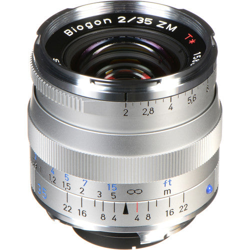 ZEISS Biogon T* 35mm f/2 ZM Lens with Free ZEISS 67mm UV Filter Silver