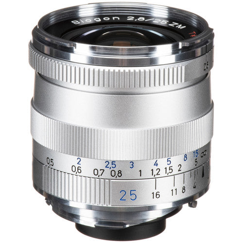 ZEISS Biogon T* 25mm f/2.8 ZM Lens with Free ZEISS 67mm UV Filter Silver