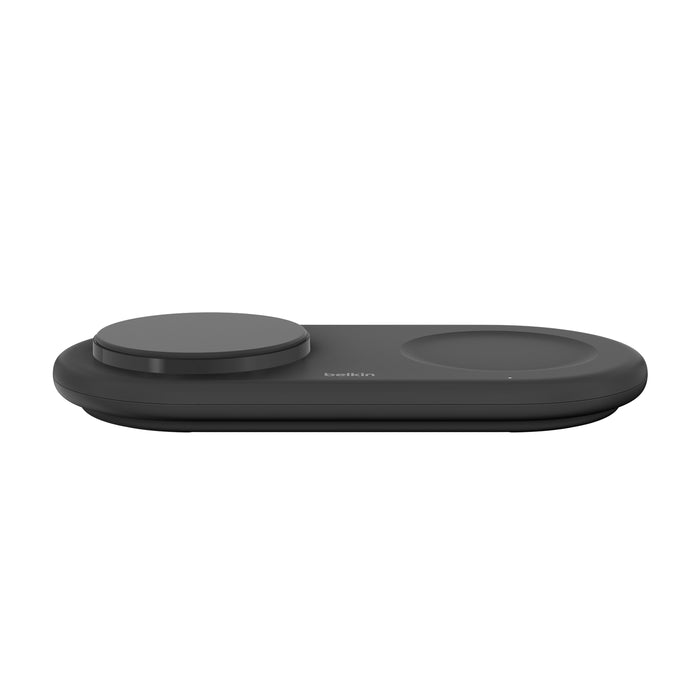 2-in-1 Magnetic Wireless Charging Pad with Qi2 15W Black