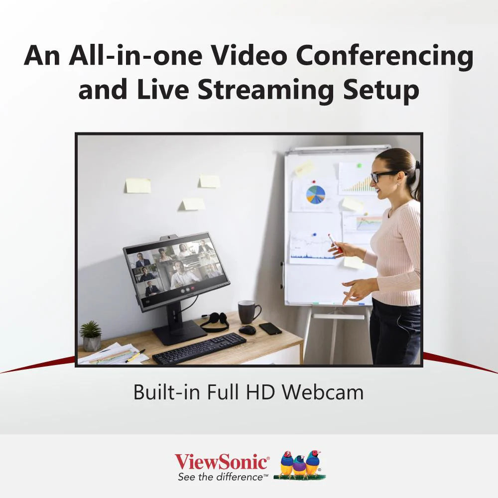 VIEWSONIC VG2440V 24" IPS Full HD Video Conferencing Monitor