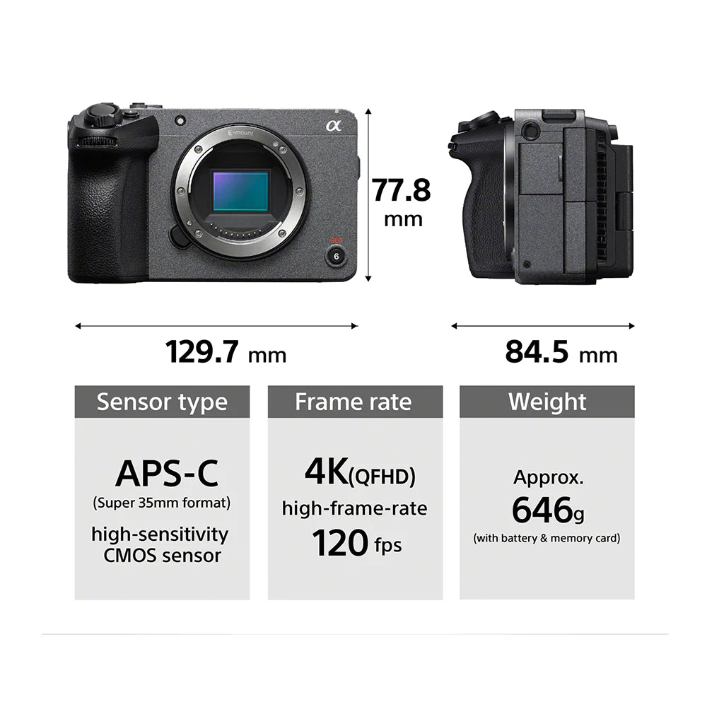 Sony Cinema Line FX30 (ILME-FX30) With XLR Handle Super 35 Compact Camera