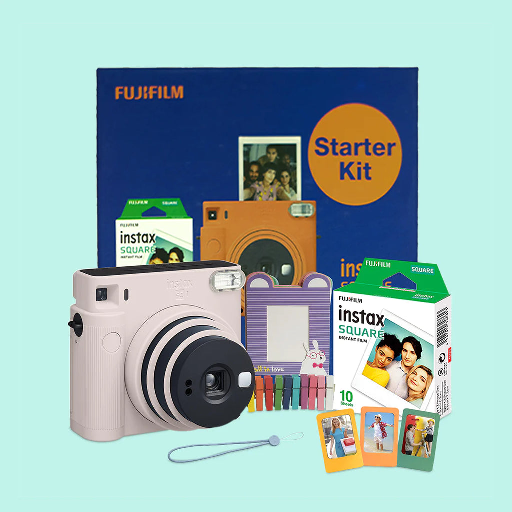 Fujifilm Instax SQ1 Starter Kit CHALK WHITE