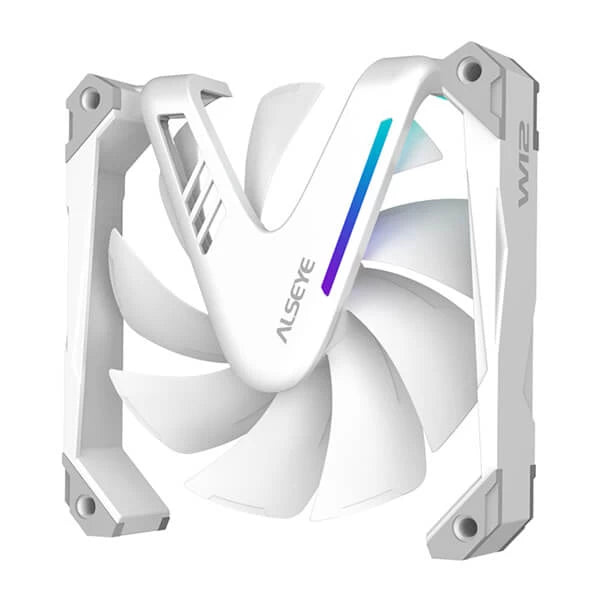 Alseye Warrior W12 White – 120mm ARGB Cabinet Fan