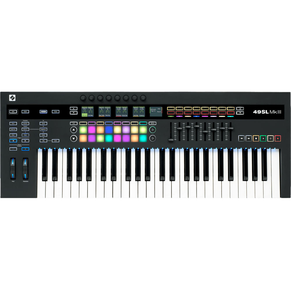 Novation SL MkIII MIDI and CV Keyboard Controller with Sequencer (49-Note Keyboard)