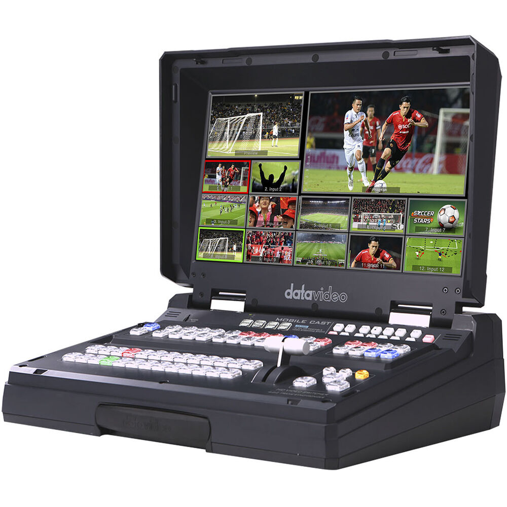 Datavideo 12-Input HD-SDI & HDMI Mobile Streaming Studio with 17.3" LCD Monitor