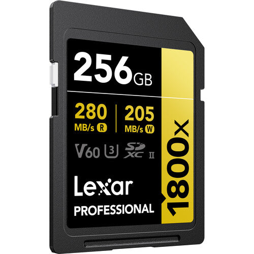 Lexar 256GB Professional 1800x UHS-II SDXC Memory Card