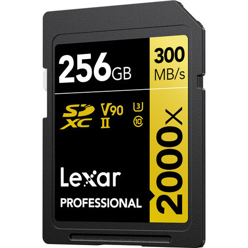 Lexar 256GB Professional 2000x UHS-II SDXC Memory Card