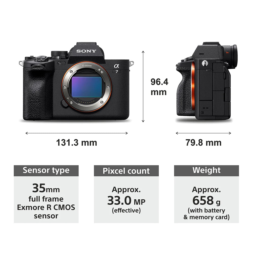 Sony Alpha 7IV Full-Frame Hybrid Camera (ILCE-7M4K) With 28 -70 Mm Zoom Lens