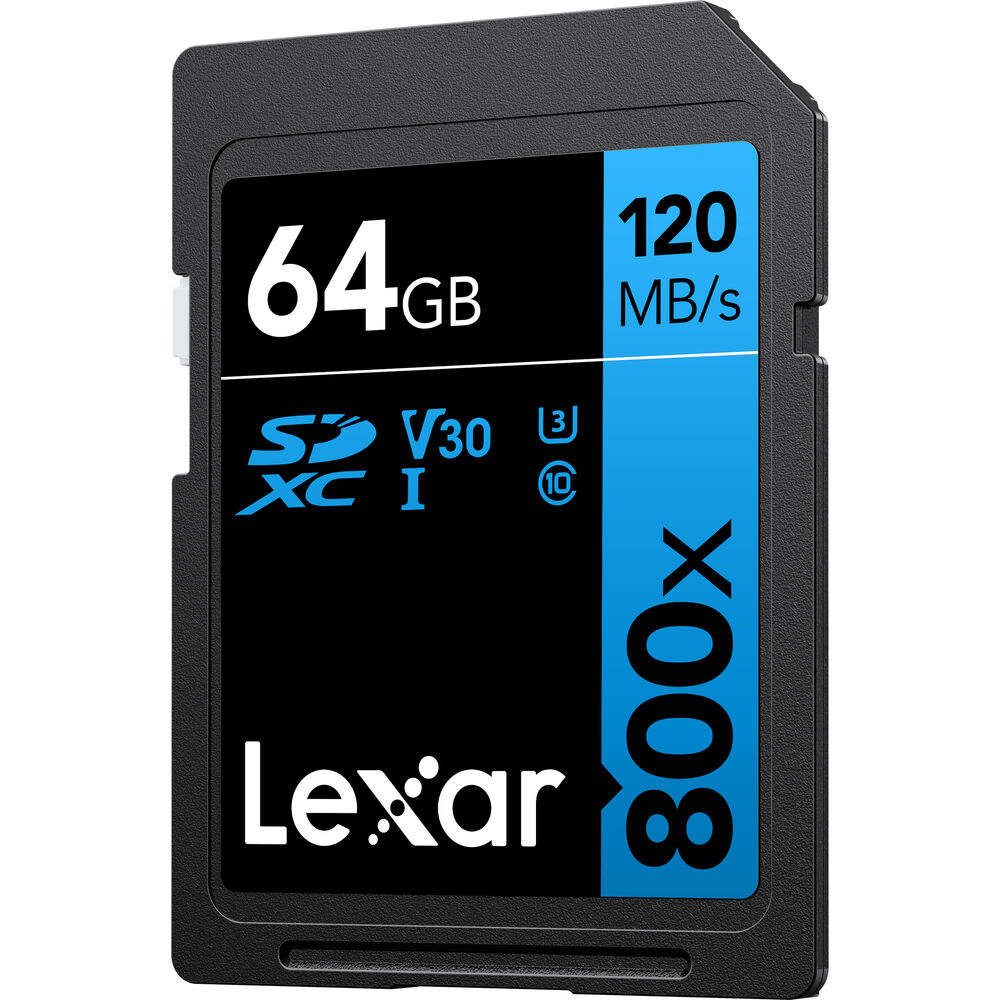 Lexar 64GB High-Performance 800x UHS-I SDXC Memory Card