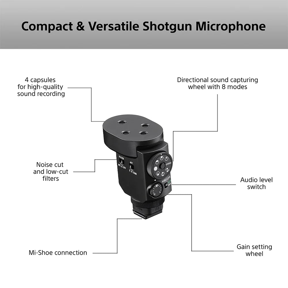 Sony ECM-M1 Digital Shotgun Camera Microphone