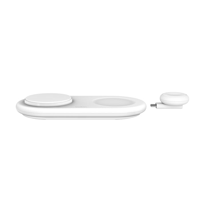 Belkin 3-in-1 Magnetic Wireless Charging Pad with Qi2 15W White