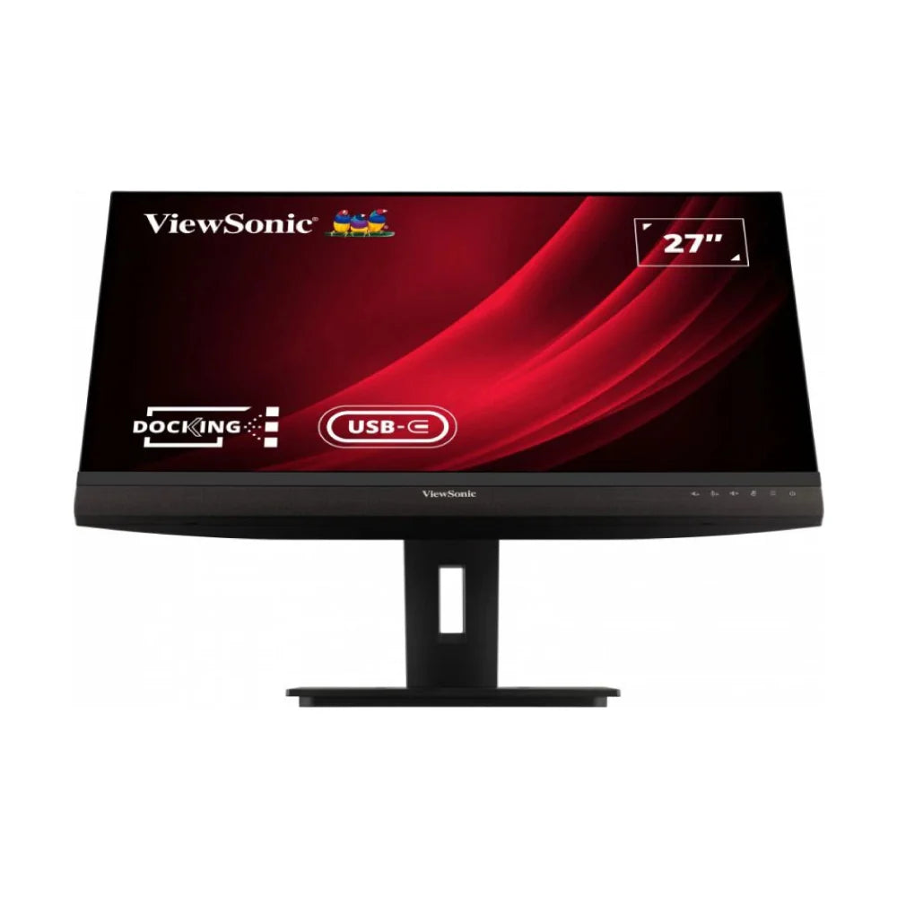 VIEWSONIC VG2756V-2K 27” QHD Webcam Docking Monitor with Built-in LED Fill Lights and Two-Way Noise-Reduction