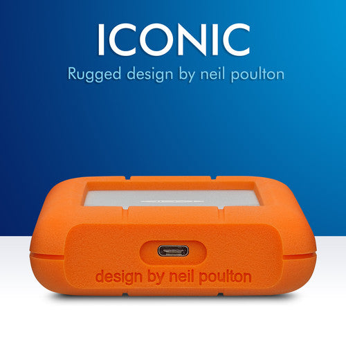 LaCie Rugged USB 3.1 Gen 1 Type-C External Hard Drive