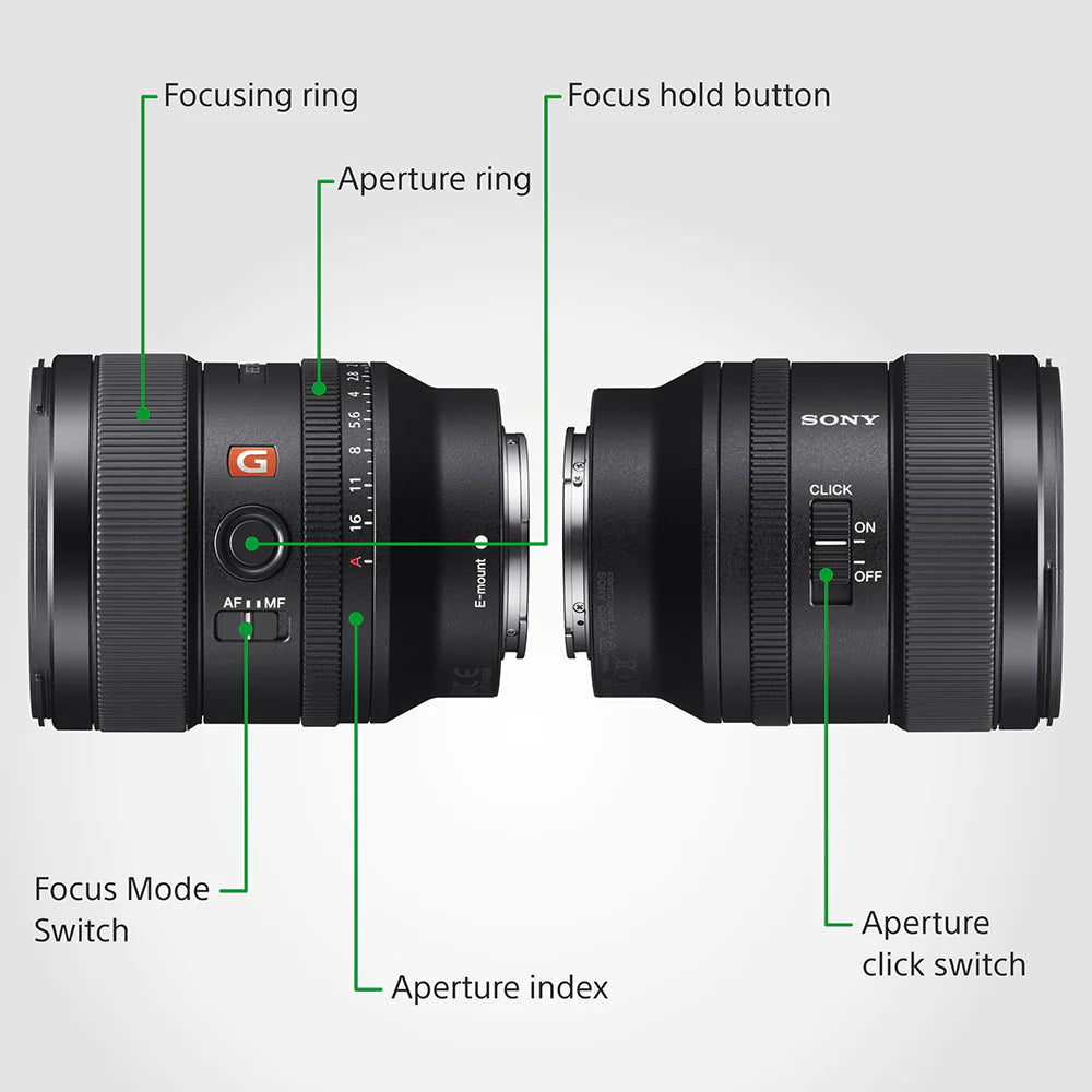 Sony FE 24mm F1.4 GM (SEL24F14GM) E-Mount Full-Frame, Wide-Angle Prime G Master Lens