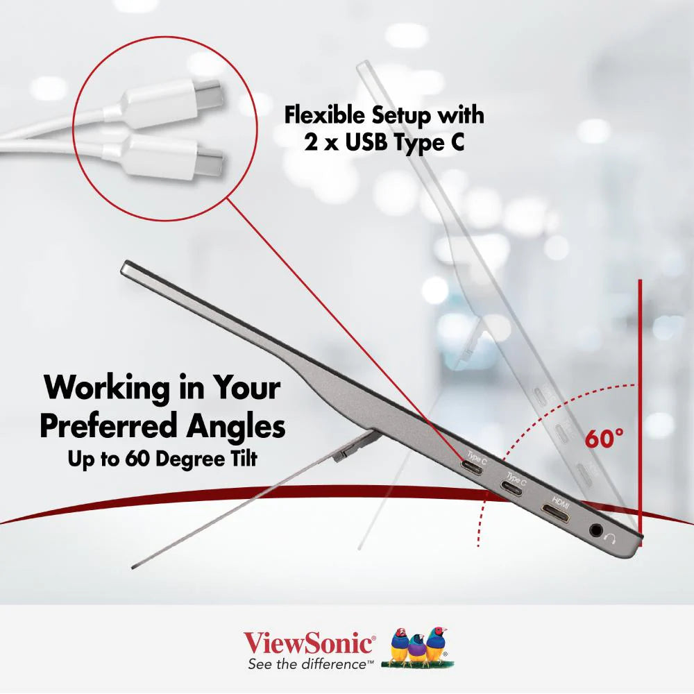 VIEWSONIC TD1655 16" Touch Portable Monitor