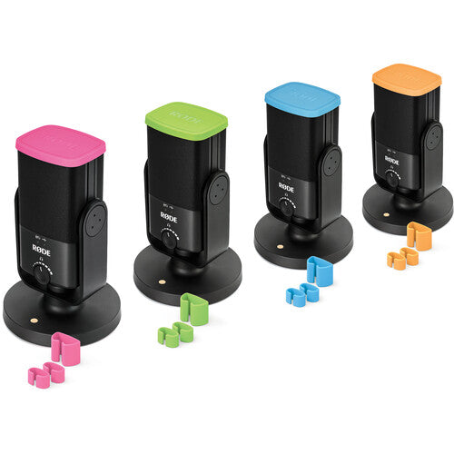 RODE COLORS Color-Coded Caps and Cable Clips for NT-USB Mini Microphones