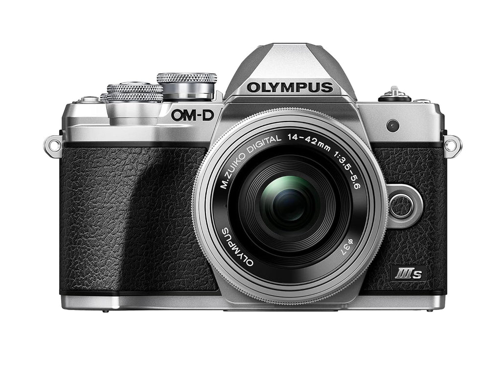 Olympus OMD-EM-10-Mark-III-S Mirrorless Digital Camera with Lens 14-42mm f3.5-5.6-EZ Silver