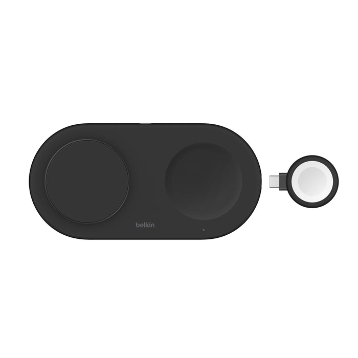 Belkin 3-in-1 Magnetic Wireless Charging Pad with Qi2 15W Black