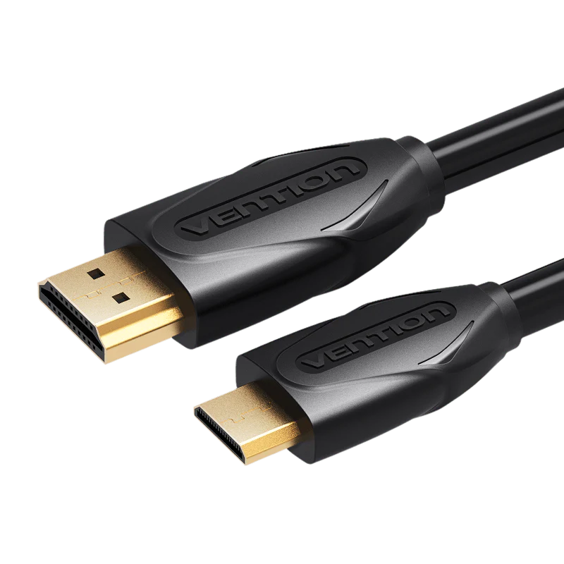 Vention Mini HDMI Cable suitable for HDTVs, TVs, digital cameras, SLR cameras, camcorders, graphics cards, tablets, monitors and other HDMI-enabled devices.