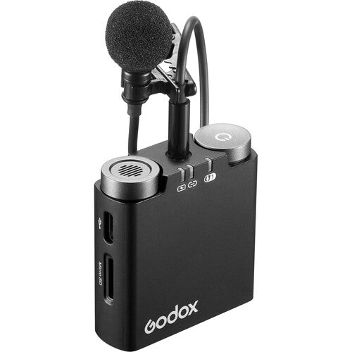 Godox Virso S M2 2-Person Wireless Microphone System for Sony Cameras and Smartphones (2.4 GHz)